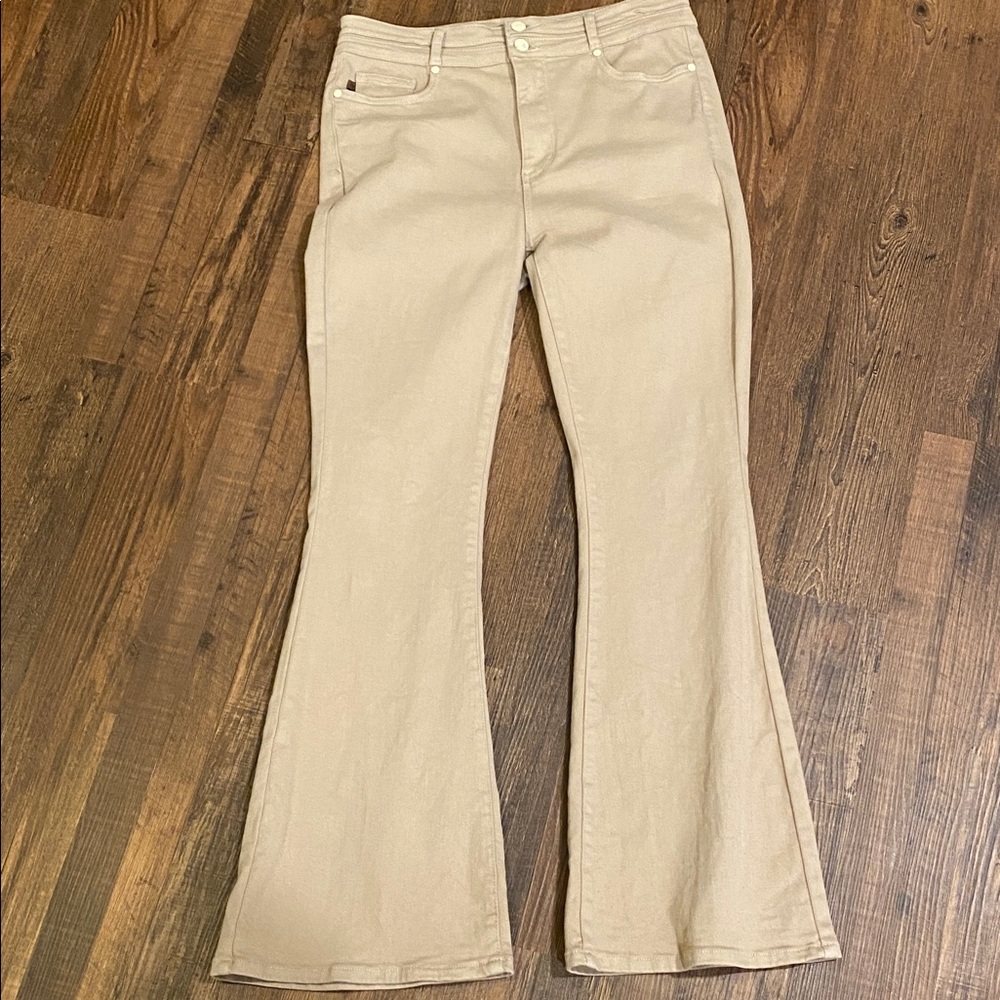 Judy Blue Khaki Flared Jeans